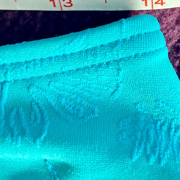 Venus bikini set NEW SUBTLE LEAF PRINT BRIGHT AQUA BLUE - Picture 12 of 15